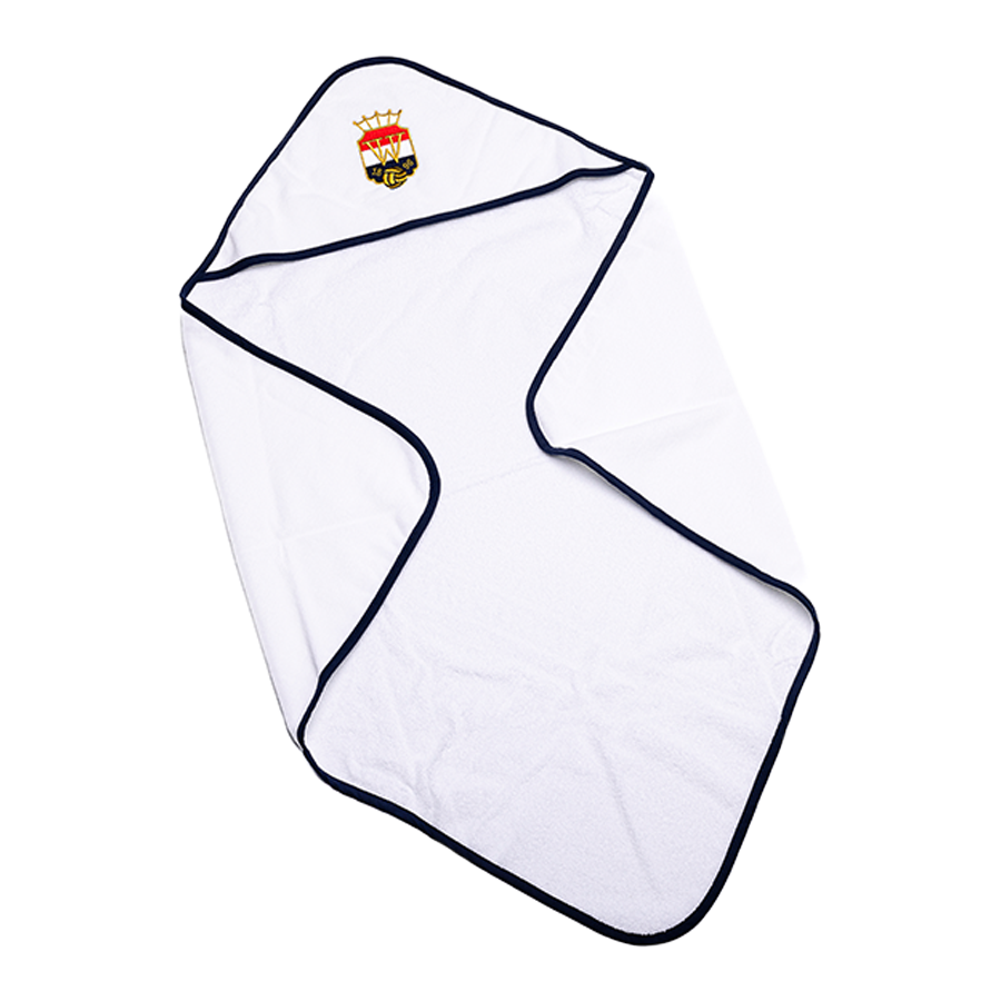 Willem II Baby Badcape - Wit/Navy