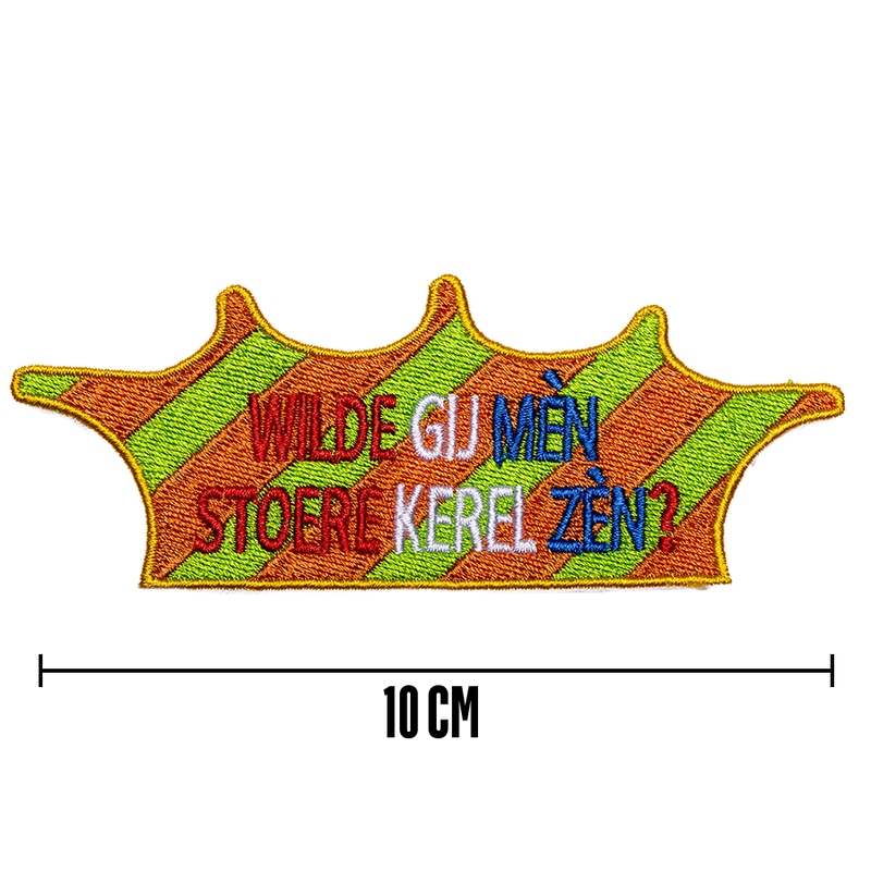 Willem II Carnaval Embleem - Wilde Gij Mèn Stoere Kerel Zèn  - Klein