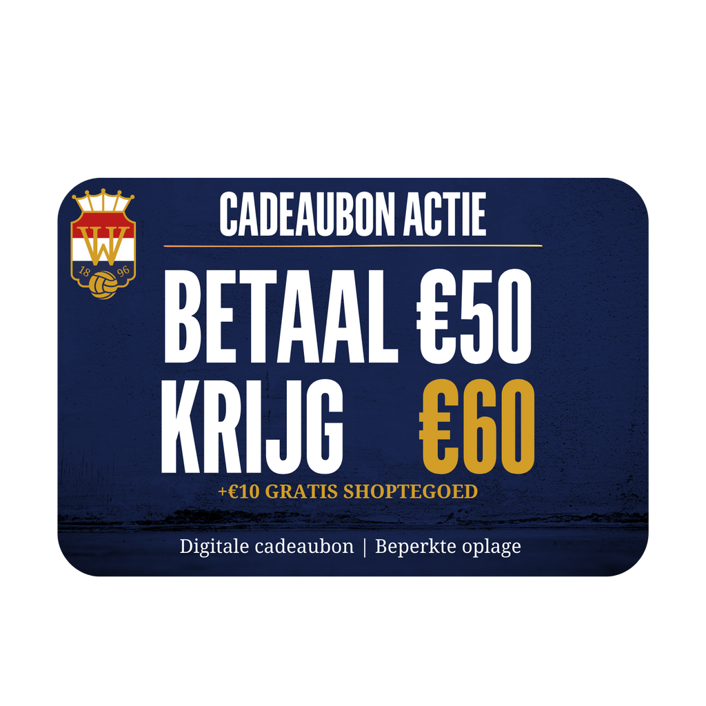 Betaal €50 en ontvang €10 gratis shoptegoed